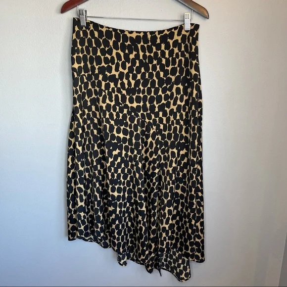 Who What Wear Animal Dot Print Asymmetrical Midi Skirt, Size 8 - Picture 6 of 15